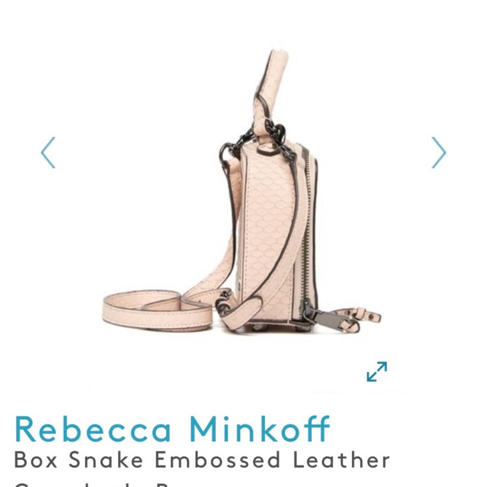Rebecca Minkoff Box Snake Embossed Bag - Picture 3 of 11